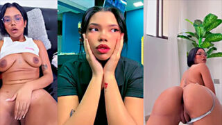 La dominicana Peny Rodríguez Dando se abre muy bien en 4 y muestra su lindo coño