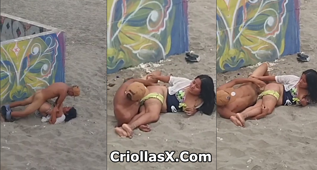 Pareja de amigos sorprendieron teniendo sexo en una playa de Ecuador – Porno Criollo