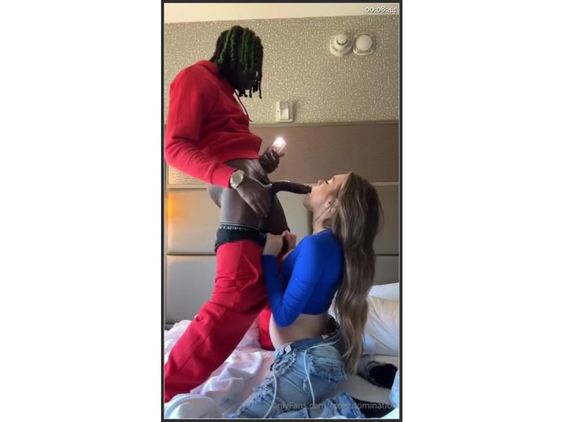 Se filtró el video de creampie de la BBC embarazada desnuda de Snowmarie69