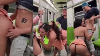 Trans tener sexo en el metro CDM