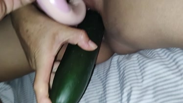 Amante al que le gusta obtener pepino