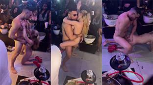 Pareja stripper Dominiana Synered en el programa completo en vivo en el álbum