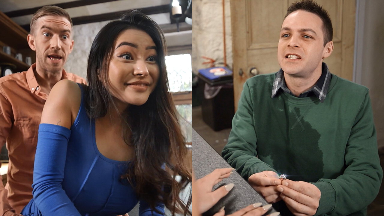 Le propusieron matrimonio en el momento adecuado con la polla de otro hombre dentro de ella.