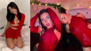 Andrea Botez Nipple Pasties pasa Video de atuendo sexy