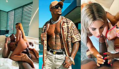 Las putas de  CJ Miles y Ema Karter devorando al negro Black Jason