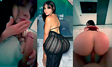 La perra de Salomé recibe toda la leche en la boca luego de singar