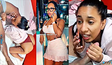 Leyne Rodriguez singando con otro mientra habla con su novio